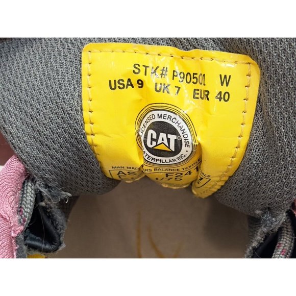 Ergo Cat Caterpillar Steel Toe Comfort Sneaker Shoes Women's 9 Pink Gray Flex - Picture 13 of 15